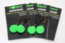 Korda Sinkers Tungsten Hooklink Weights Large Gravel Brown