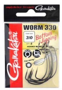 Gamakatsu Offsetlhaken Worm330 Bottomjigging Gr.4/0 5St.