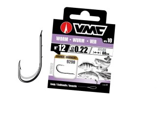 VMC Wurmhaken gebunden 60cm
