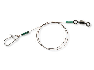 Daiwa Tournament Stahldraht mit Wirbel und Schlaufe 25cm 12 kg