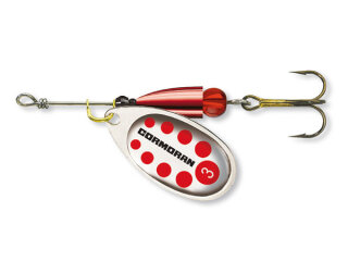 Cormoran Bullet  Longcast silber/rote Punkte