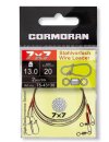 Cormoran 7 x7 Stahlvorfach Wirbel + Karabiner 45cm