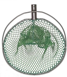 Kescher BB45cm oval inkl Netz 40/40 MW 15mm pulverbeschichtet