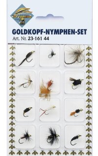 Behr Fliegenset Goldkopfnymphen 12Stck.