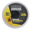 Mivardi Hooklink Survivor Mud Olive 30lb 20m