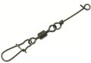 Spro Knotenlos Black Rolling Wirbel mit Fastlock...