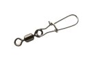 Spro Schwarzer Rollingwirbel mit Fastlock Snap Gr. 6