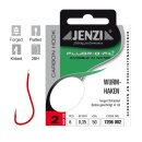 Jenzi FLUOR-O-FIL Wurmhaken (gebunden)Gr.2 50cm 0,35mm