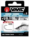 VMC Zanderhaken gebunden rot 50cm Gr.2