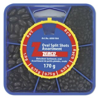 Zebco Bleischrotsortiment oval 170g