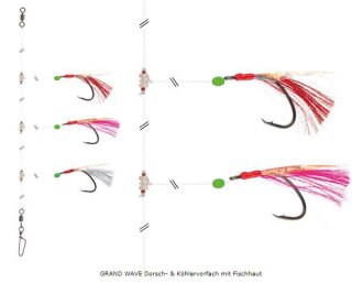 Daiwa Grand Wave Dorsch/Köhler 5/0  mit Fischhaut