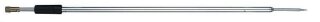 Bankstick Alu 125cm Messinggewinde