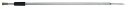 Bankstick Alu 125cm Messinggewinde