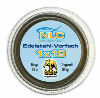 NLC Edelstahl Vorfach 1x19 10m Spule