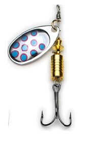 Trendex Cyber Spinner silber m. blauen Punkten