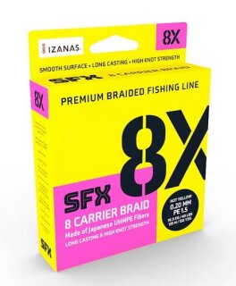 Sufix SFX8 Low Vis green geflochtene Schnur 275m