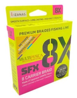 Sufix SFX8 geflochtene Schnur multicolor 300m