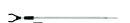 Rutenauflage Bankstick Aluminium mit Auflage U- förmig