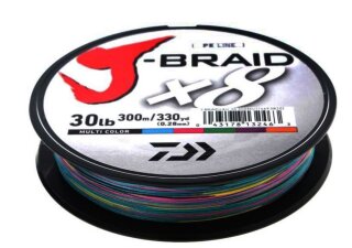 Daiwa J-Braid X8 300m multicolor