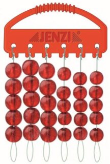 Jenzi Glasperlen Sortiment 8-10mm rot 30 pcs