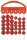 Jenzi Glasperlen Sortiment 8-10mm rot 30 pcs