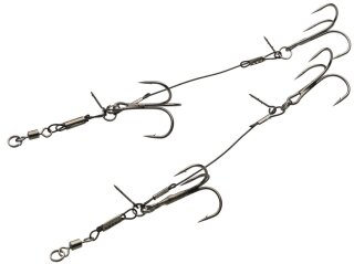 Kinetic Double Singer 65lbs 130mm #1/0 2 Stück