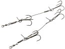 Kinetic Double Singer 65lbs 130mm #1/0 2 Stück