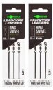 Korda Leadcore Leaders Ring Swivel kable weed/silt