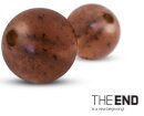 Delphin TheEnd Gummi Perlen Beads braun 5mm 60Stück