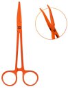 Delphin Arterienklemme Orange gebogen