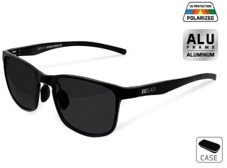Delphin Aluminium Polbrille Black