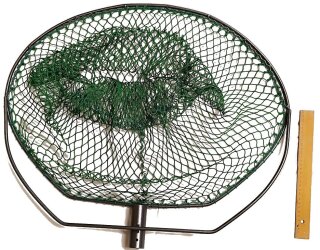 Kescher XL BB73cm oval inkl Netz MW 20mm pulverbeschichtet