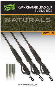 Fox  Naturals Kwik Change Lead Clip Tubing Rigs
