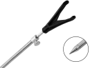 Delphin Rutenhalter mit V-Halter vorne