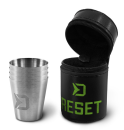 Delphin Edelstahlbecher Set 4+1 30ml