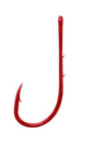 Gamakatsu Wurmhaken LS-5213R rot mit Öhr