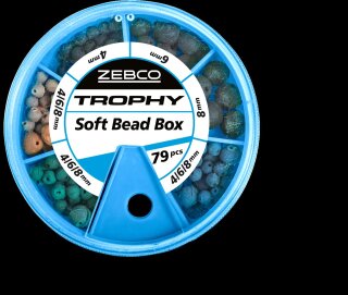 Zebco Trophy Soft Bead Box Gummiperlen bunt 79St.