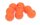 Aquantic Red Rubber Beads 12mm Fluo Red