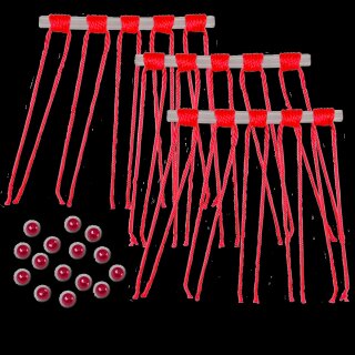 Zebco Fadenstopper sortiert 15St. rot