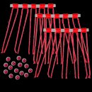 Zebco Fadenstopper sortiert 15St. rot