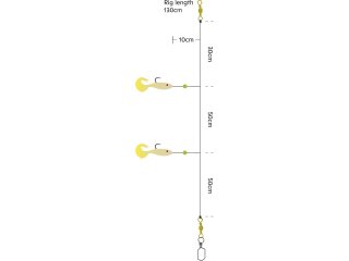 Kinetic Sabiki Shad Tail UV Rig 1,30m