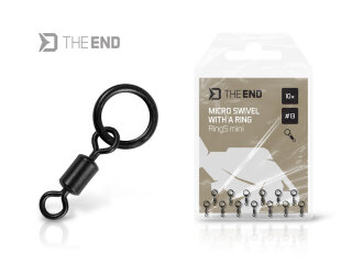 Delphin T-End Micro Wirbel mit Ring 10pcs.