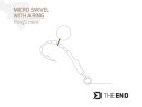 Delphin T-End Micro Wirbel mit Ring 10pcs.